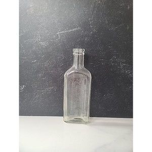 Rawleighs Glass Bottle Embossed Printing 8.5 Inches Tall pharma USA Vtg Medicine